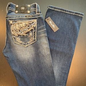 Miss Me Signature Boot Cut Wing Pockets Style # JP8691B